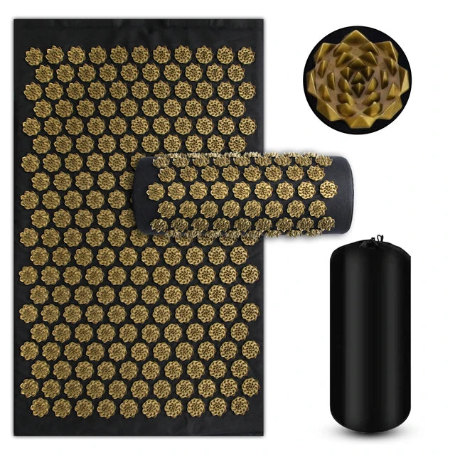 Acupressure Yoga Mat & Foot Massage Pillow