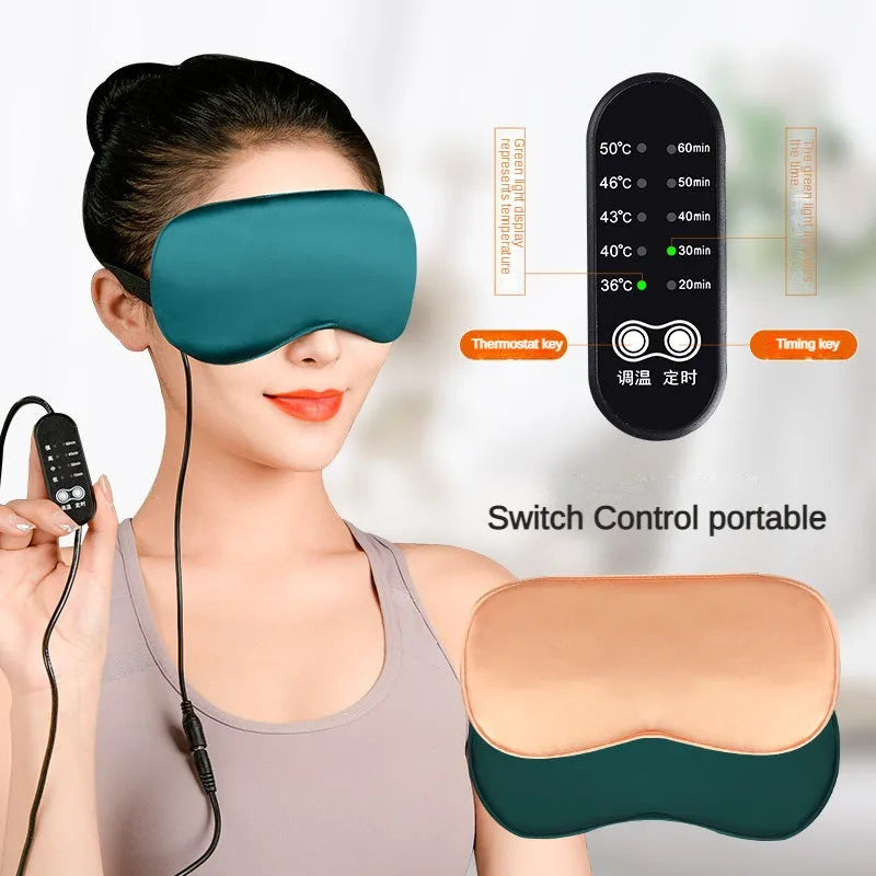 USB Heated Silk Sleep Mask – Eye Compress