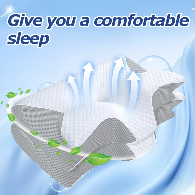 Ergonomic Slow-Rebound Memory Foam Pillow