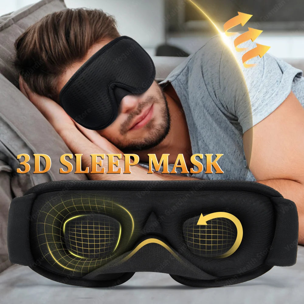 3D Sleep Mask – Light Blocking Eye Cover