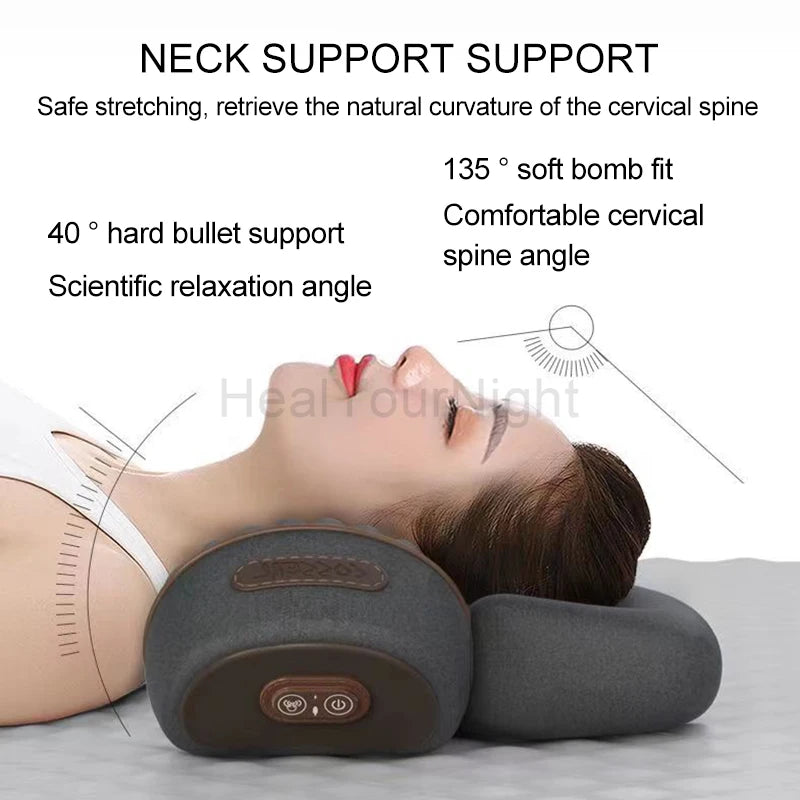 Electric Heating Neck Massage Pillow