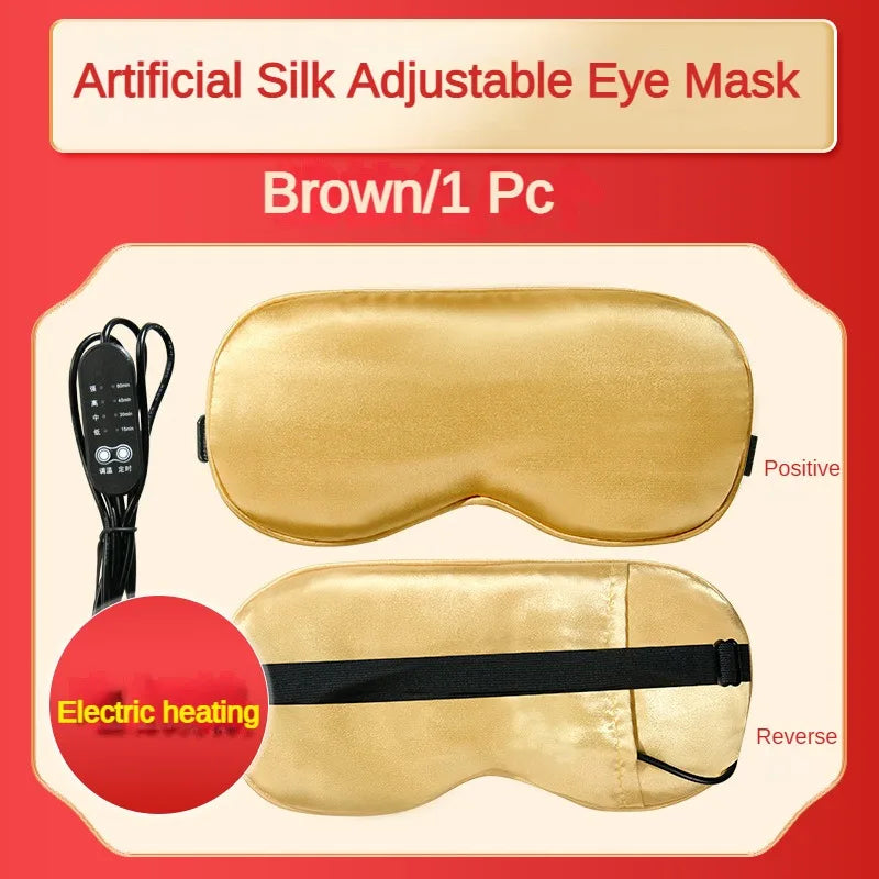 USB Heated Silk Sleep Mask – Eye Compress