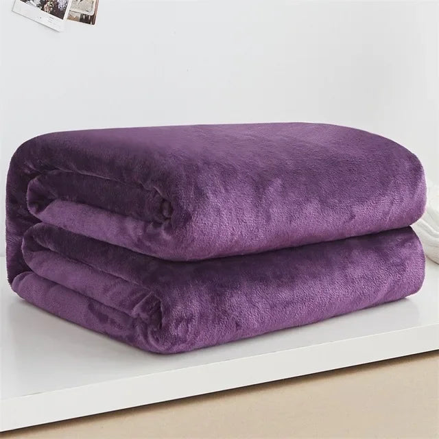 Coral Fleece Lightweight Throw Blanket