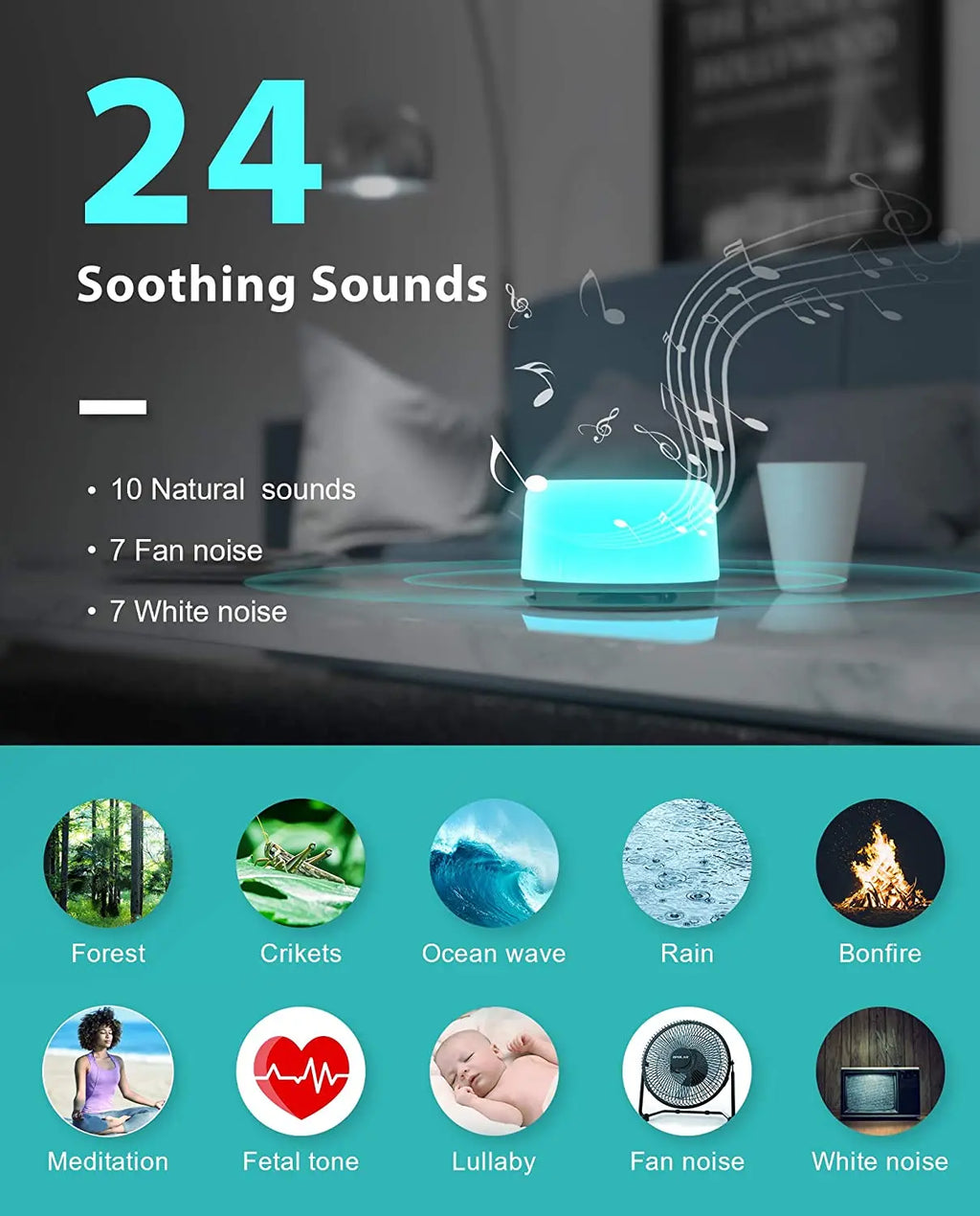 Portable White Noise Sleep Machine