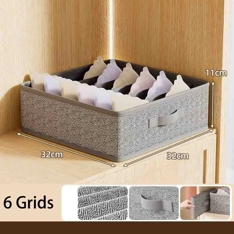 Multi-Compartment Underwear Organizer Box