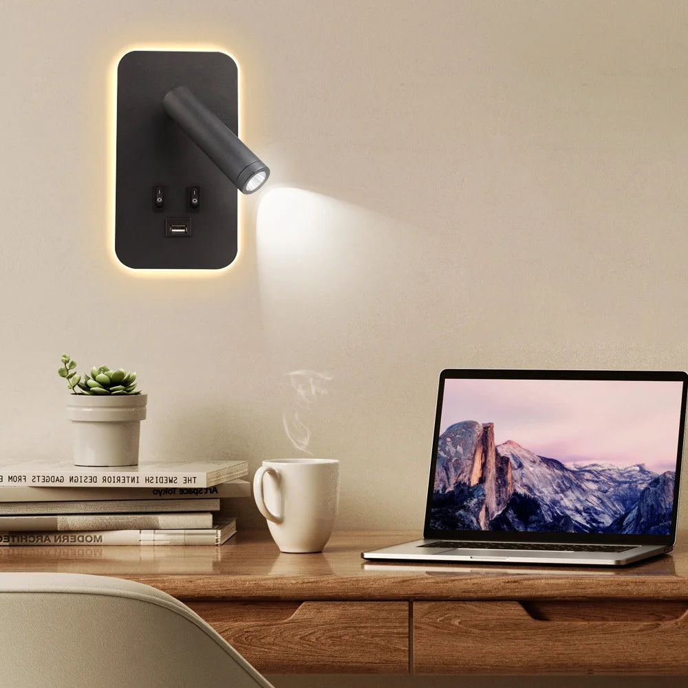 USB LED Wall Lamp for Home & Office