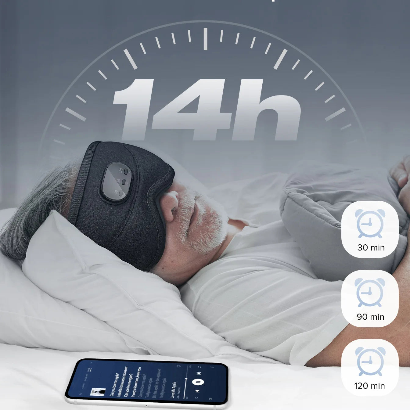 Bluetooth 3D Sleep Mask with Music