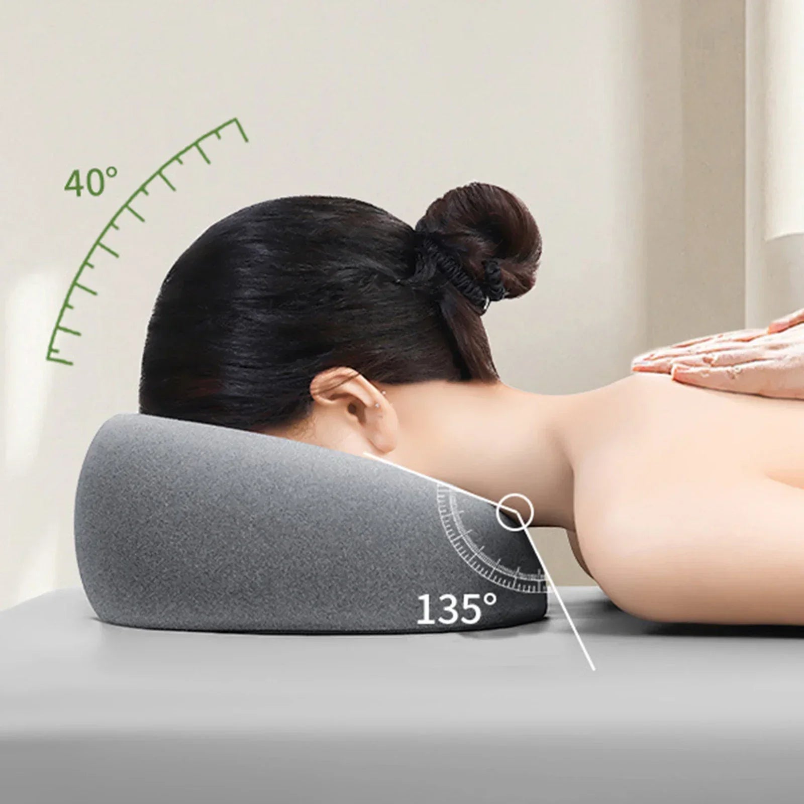Ergonomic Memory Foam Beauty Salon Pillow
