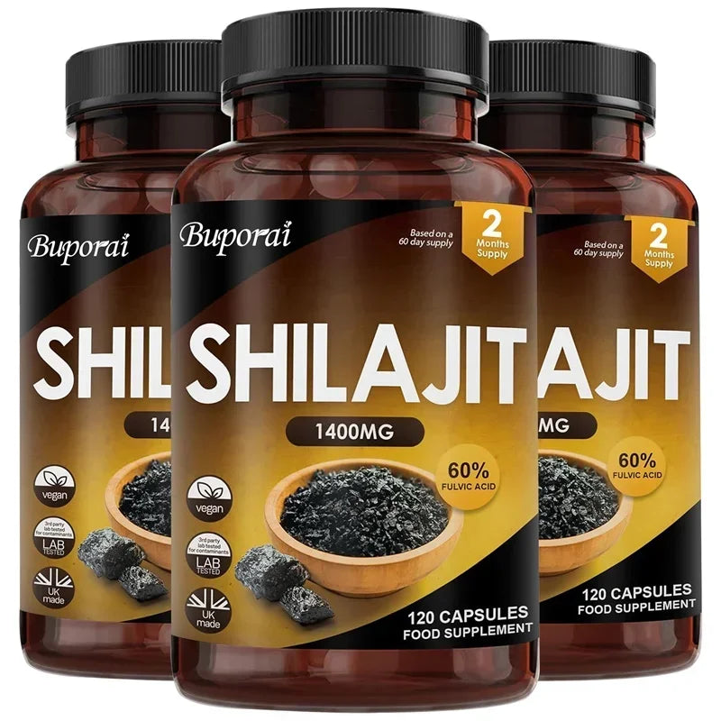 Shilajit Capsules 1400mg – Energy & Immunity