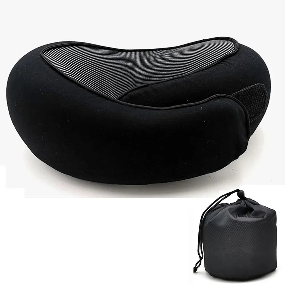 Adjustable Memory Foam Travel Neck Pillow