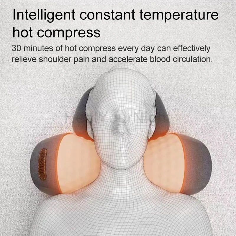 Electric Heating Neck Massage Pillow