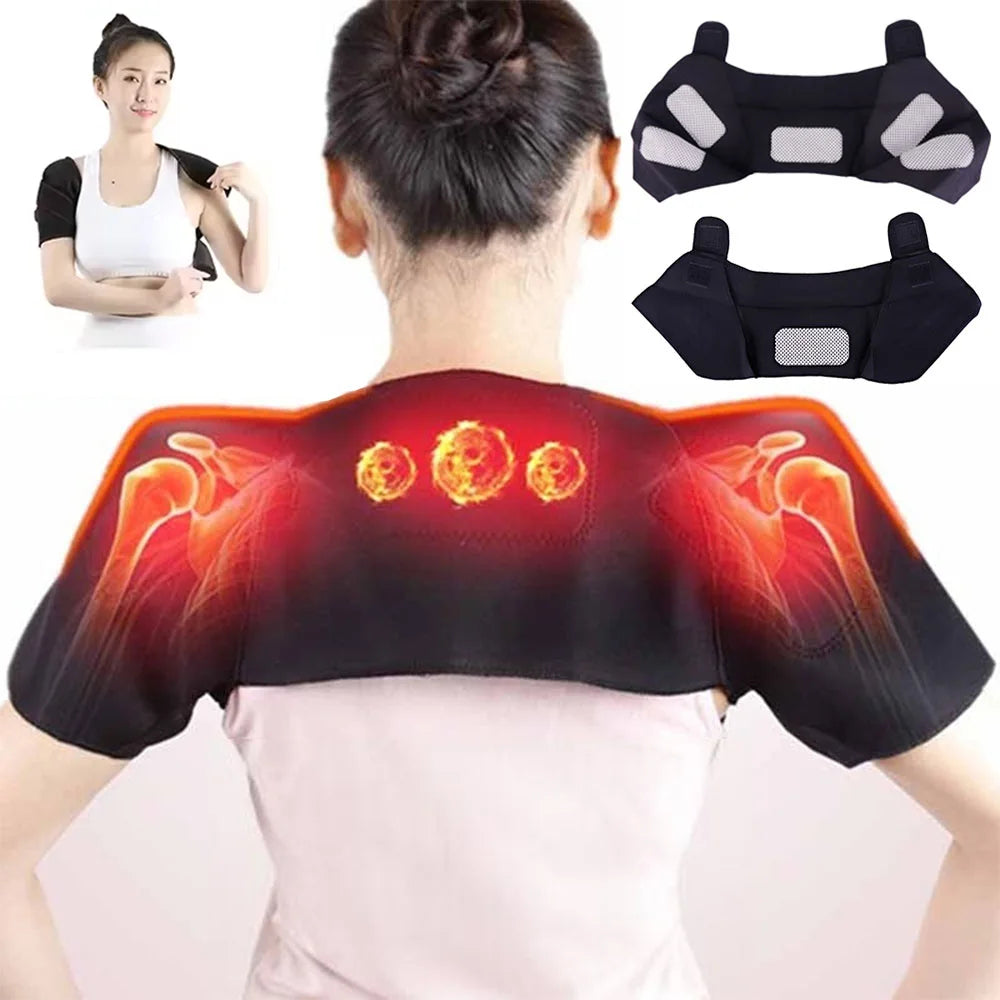 Self Heating Shoulder Wrap Infrared Warming Shoulder Support Thermal Therapy Pad Constant Temperature Shoulder Guard Neck
