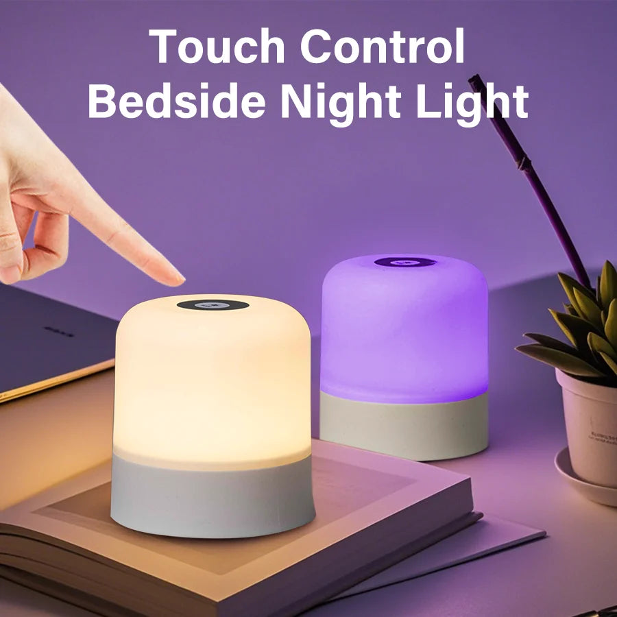 16-Color RGB Touch Bedside Lamp