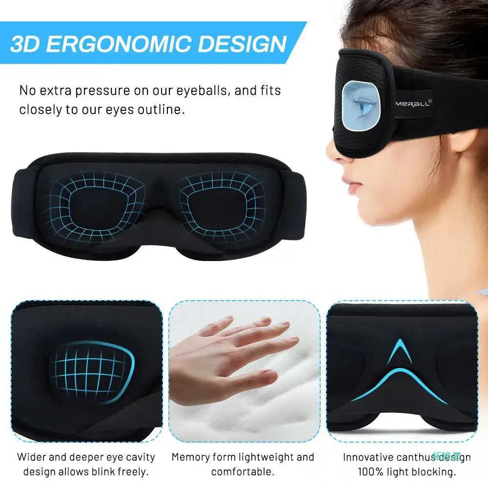 3D Sleep Mask – Light Blocking Eye Cover