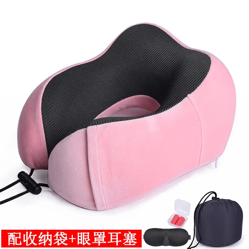 U-Shaped Memory Foam Travel Neck Pillow