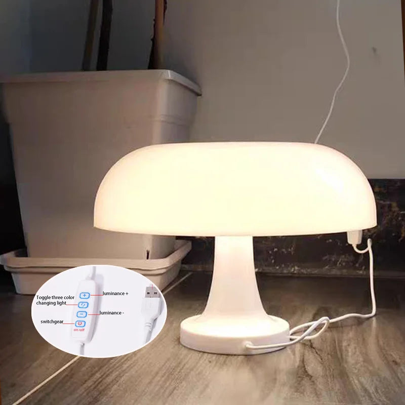 LED Mushroom Touch Night Lamp
