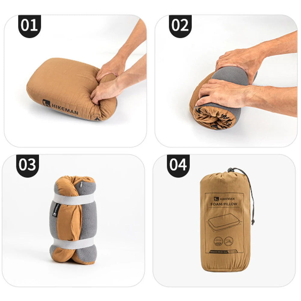 Slow-Rebound Memory Foam Travel Neck Pillow