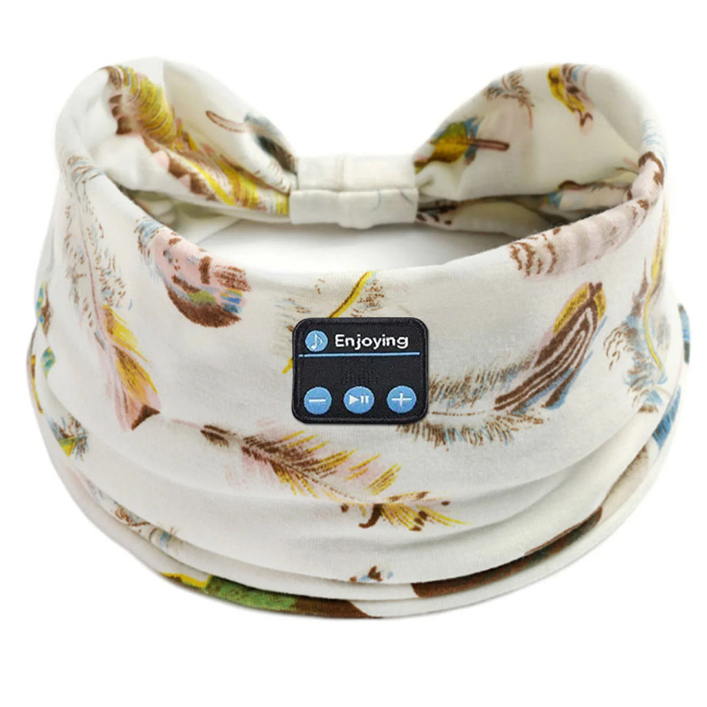Wireless Leopard Sleep Headband Headphones