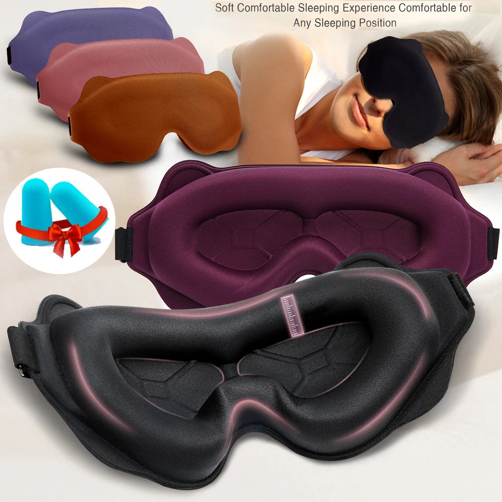 3D Sleep Mask for Travel & Night