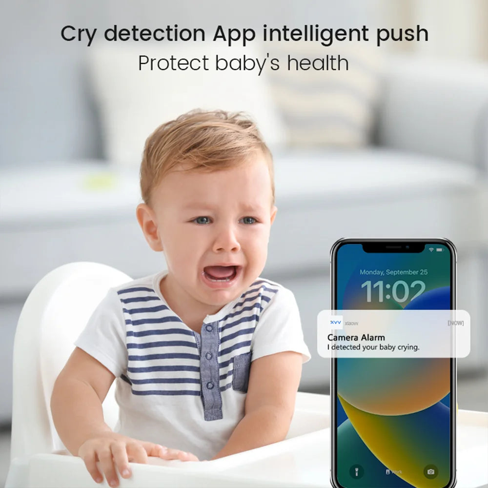 4MP 2K WiFi Baby Monitor with Night Vision
