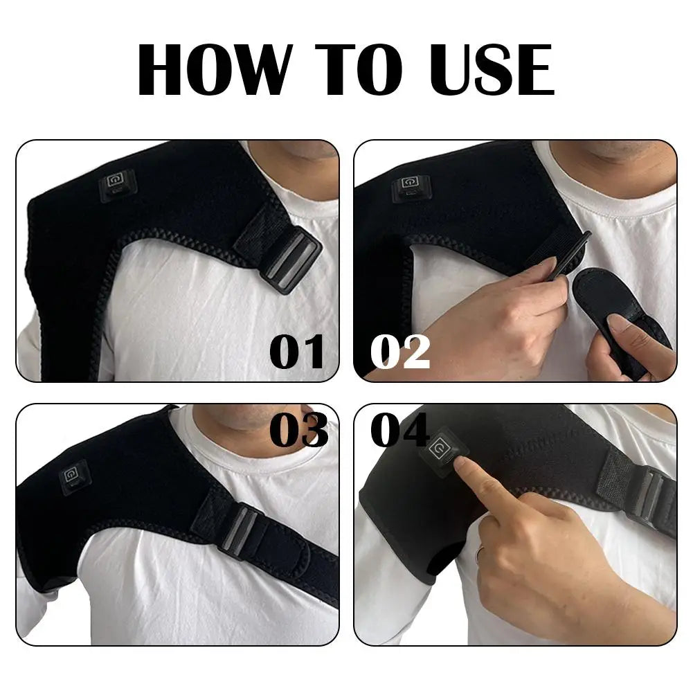 Heated Shoulder Brace for Pain Relief