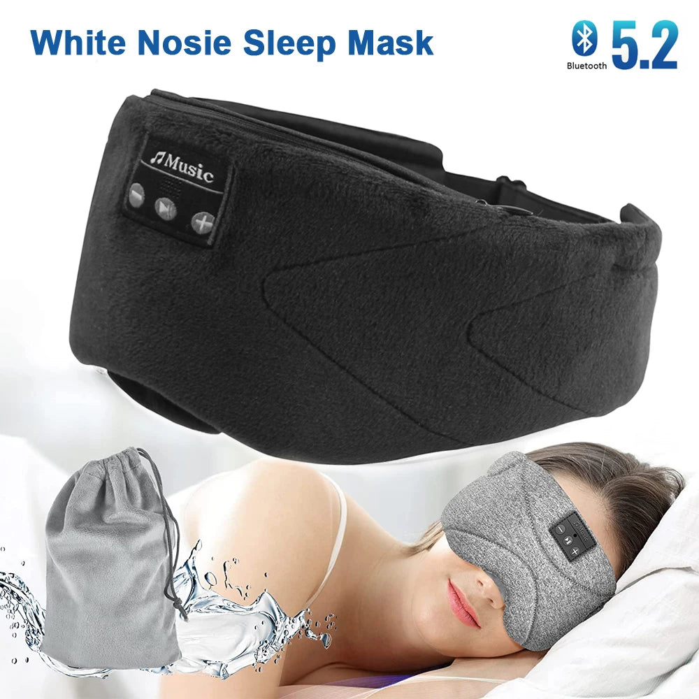 Bluetooth 5.2 Sleep Mask with White Noise