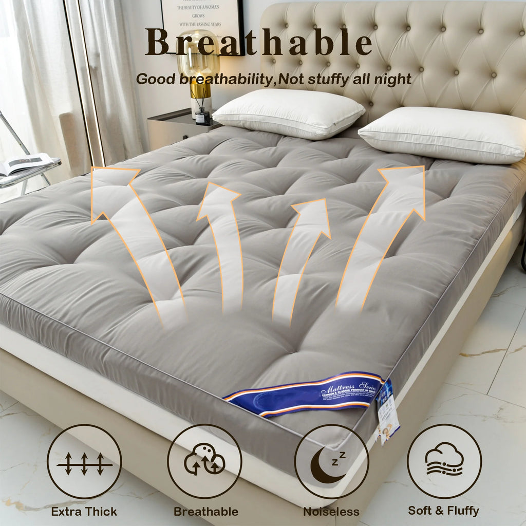 Cooling Plush Pillow Top Mattress Topper