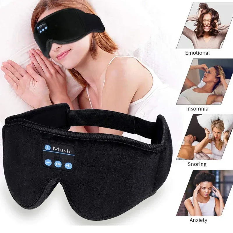 3D Bluetooth Sleep Mask – Headphones Eye Cover