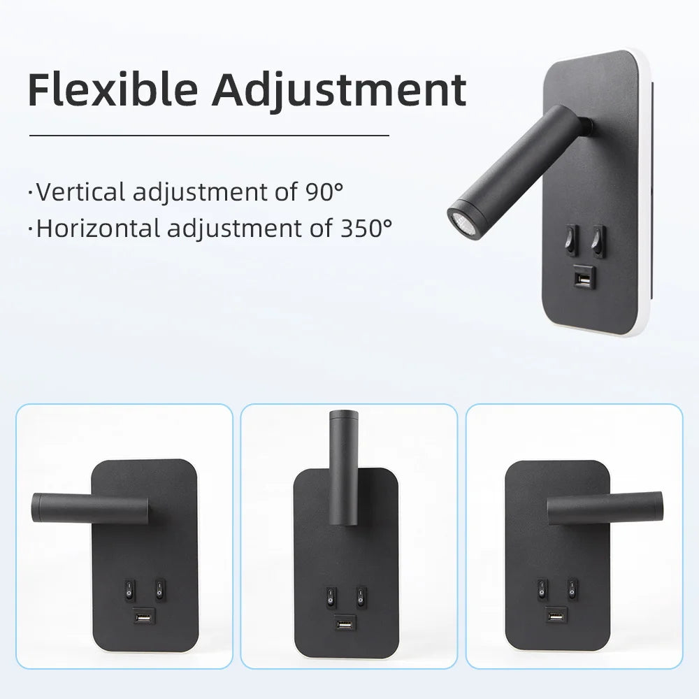 USB LED Wall Lamp for Home & Office