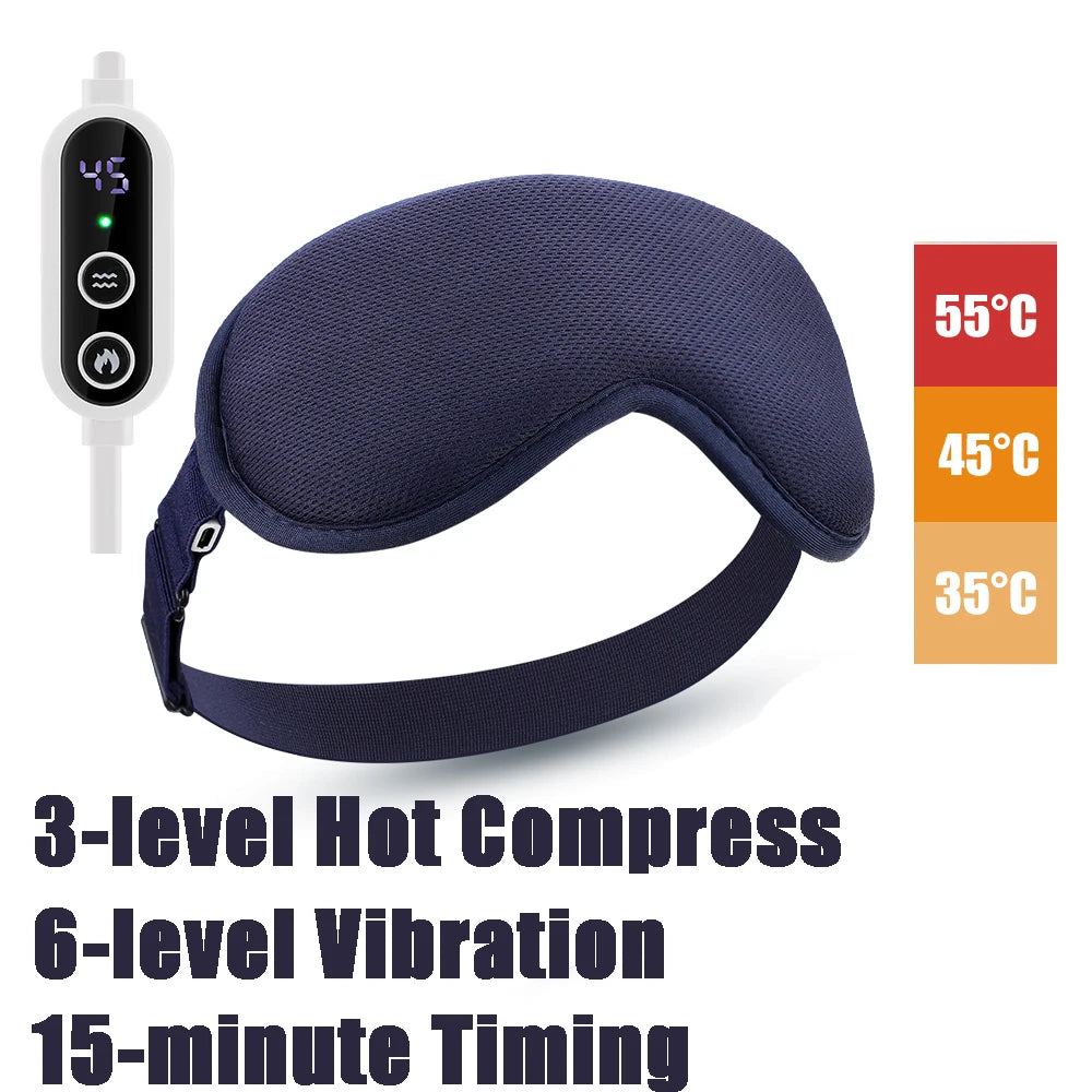3-Level Heated Steam Eye Massage Mask