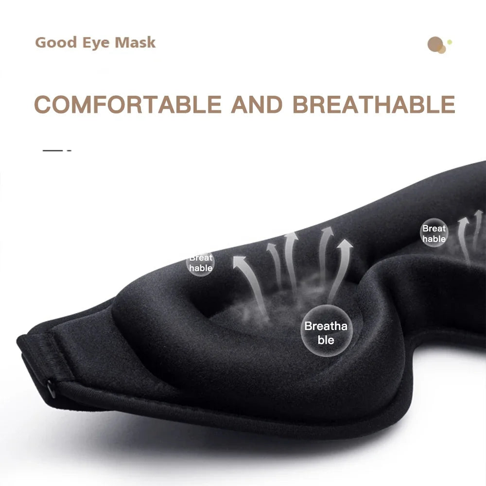 3D Memory Foam Sleep Mask – Travel & Night
