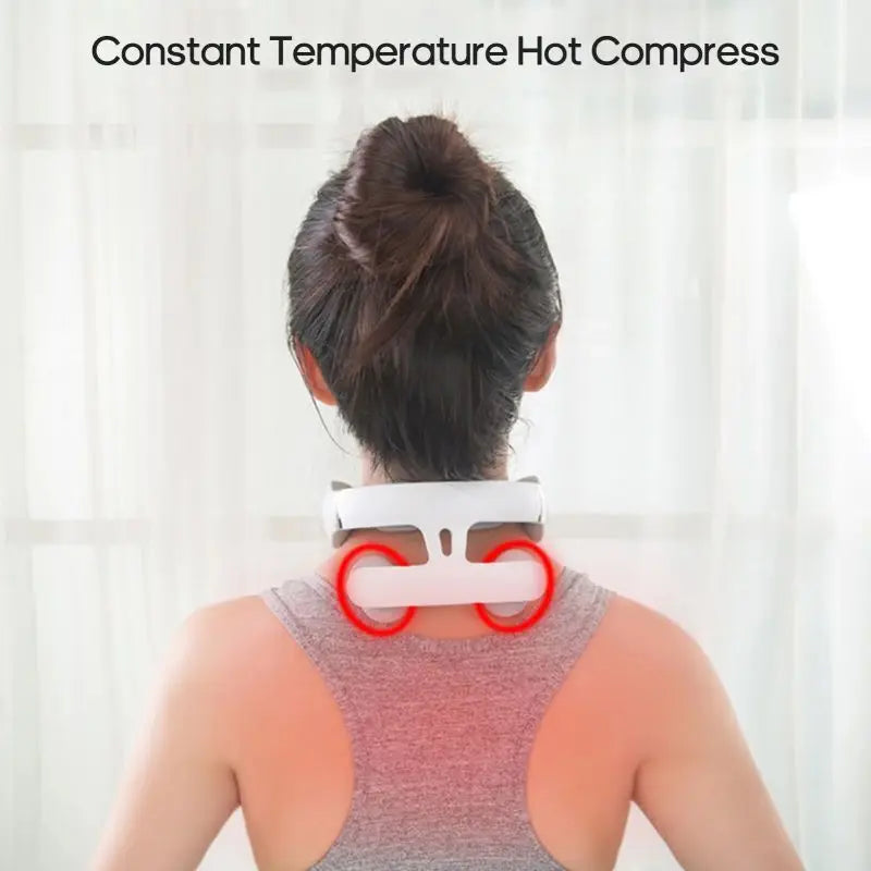 4-Head USB Heated Cervical Neck Massager