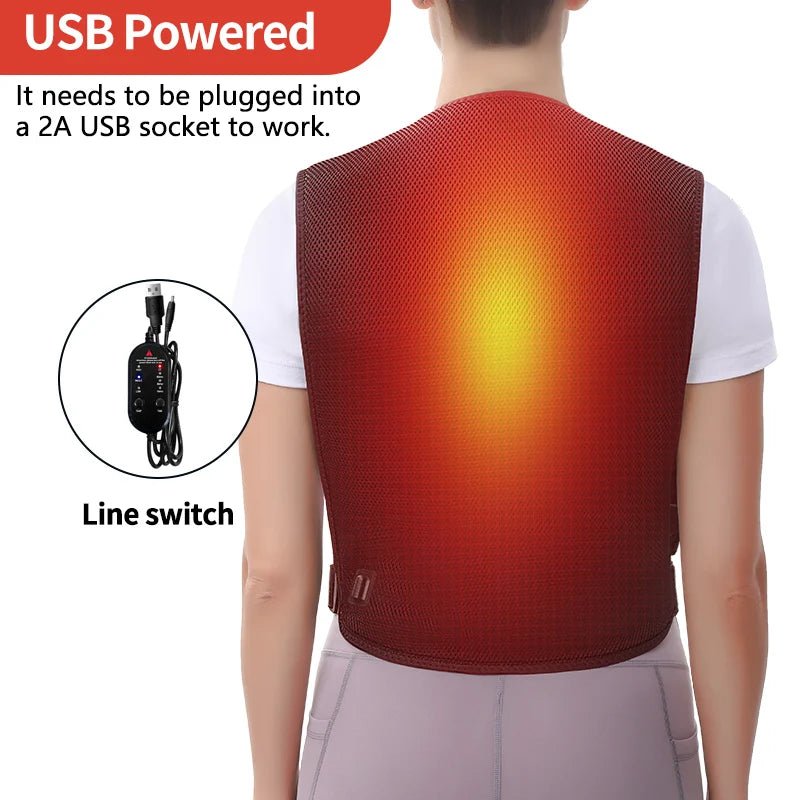 Electric Heating Vest for Neck & Back