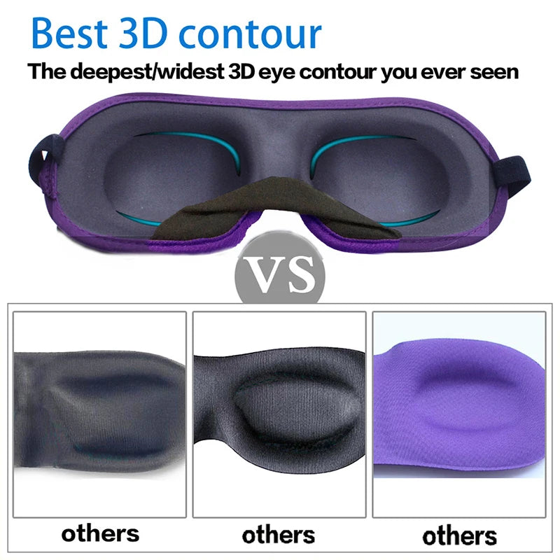 3D Soft Sleep Mask for Travel & Night