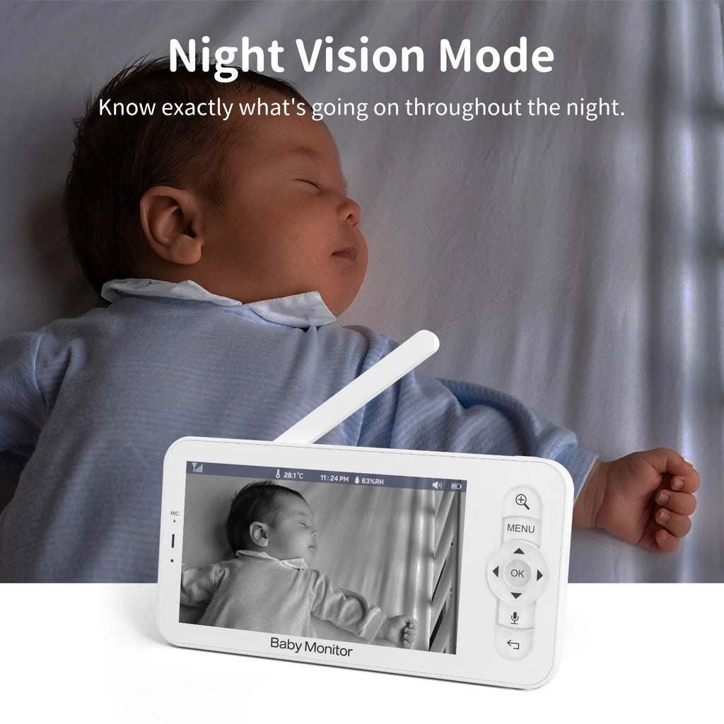 WiFi Baby Monitor 5" HD Video & App Control