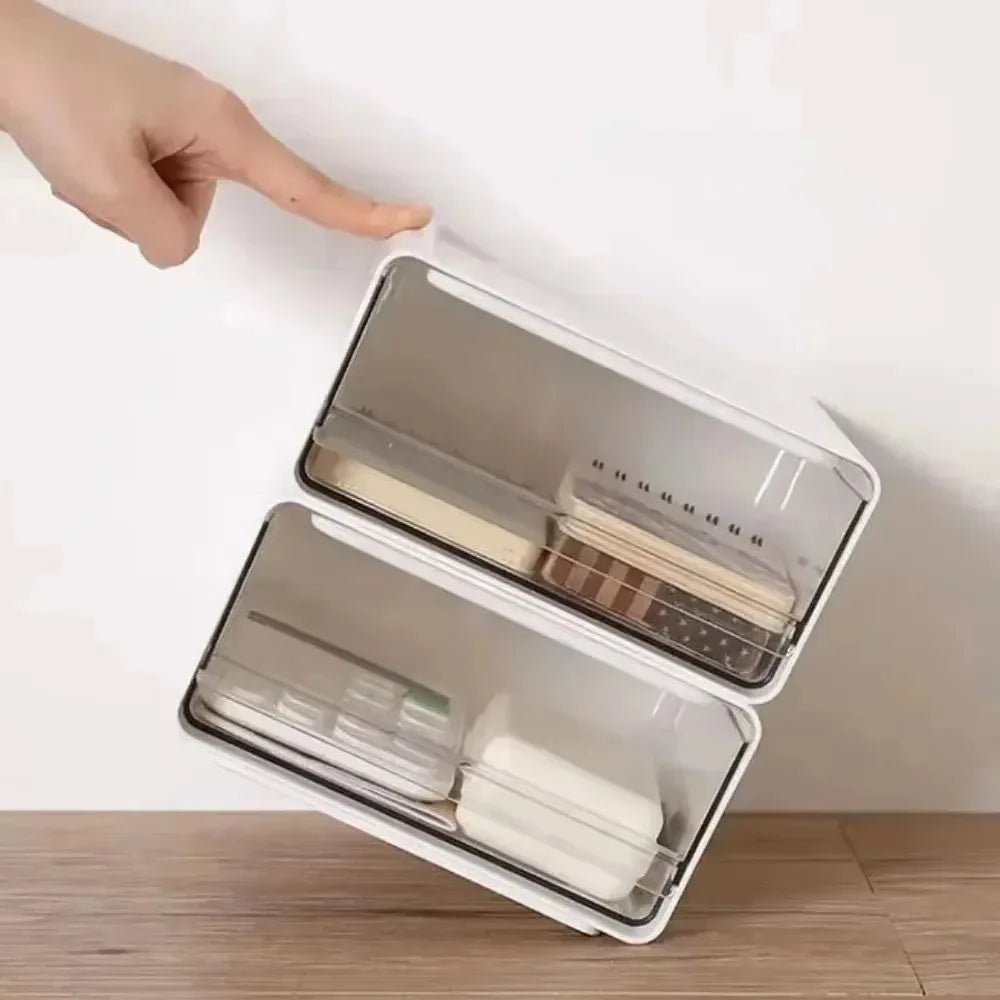Transparent Drawer Desktop Storage Cabinet