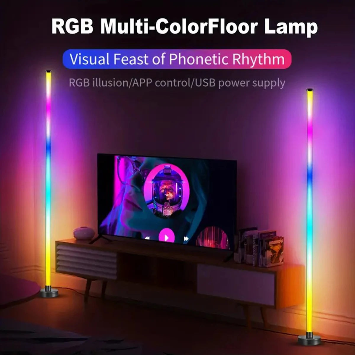 EISSLOLY 2PCS RGB Smart Floor Lamp