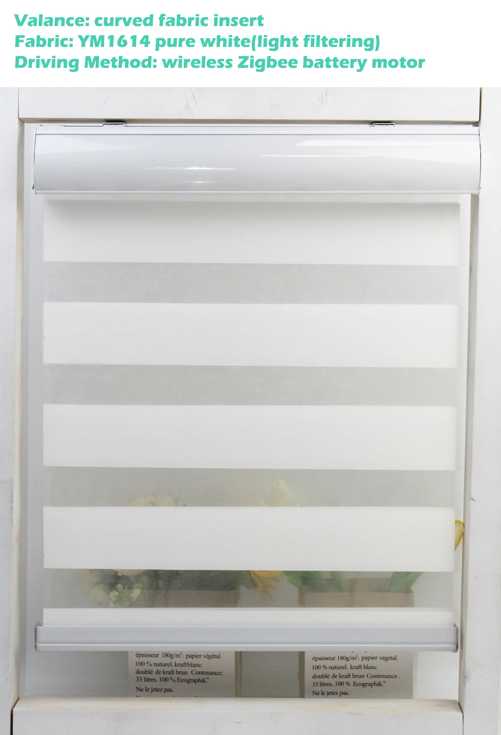 Custom Motorized Zebra Blinds – Day & Night