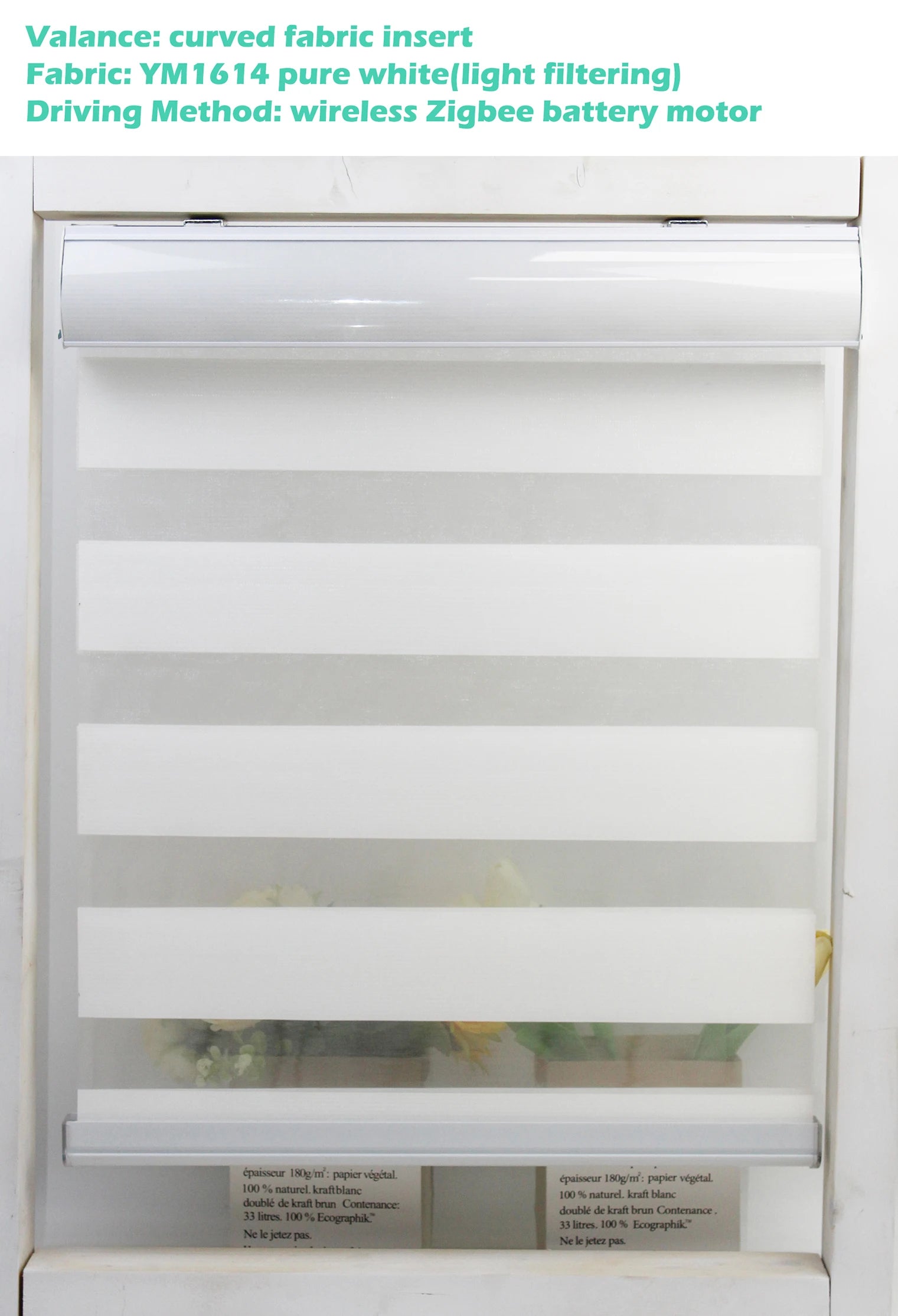 Custom Motorized Zebra Blinds – Day & Night