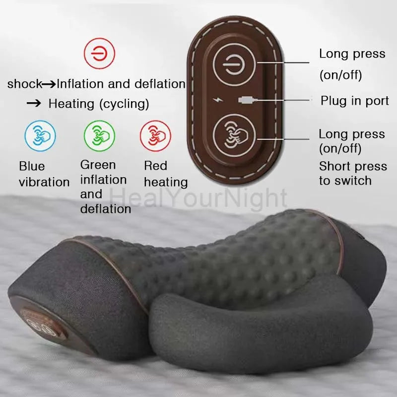 Electric Heating Neck Massage Pillow