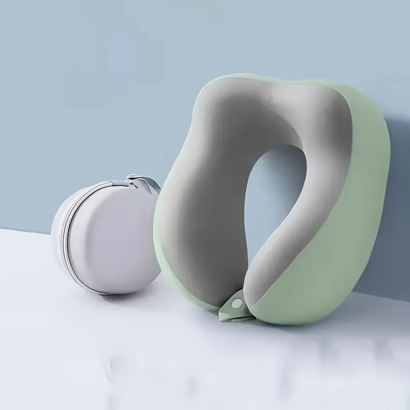Ergonomic Memory Foam Travel Pillow with Bag