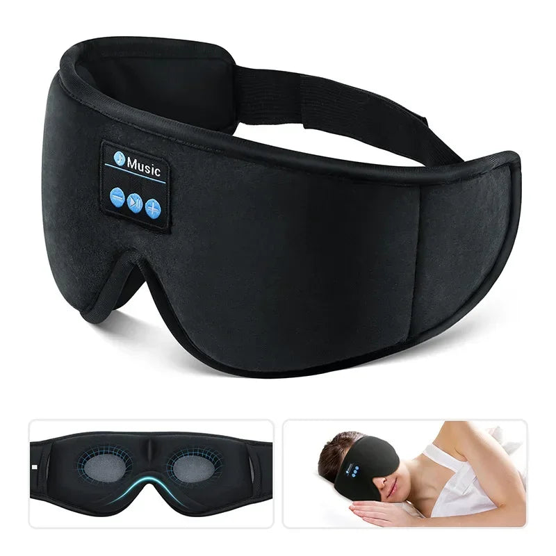 3D Bluetooth Sleep Mask – Headphones Eye Cover
