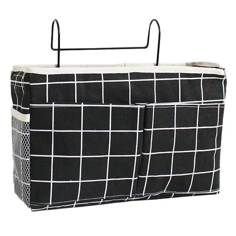 Bedside Hanging Storage Basket with Hooks