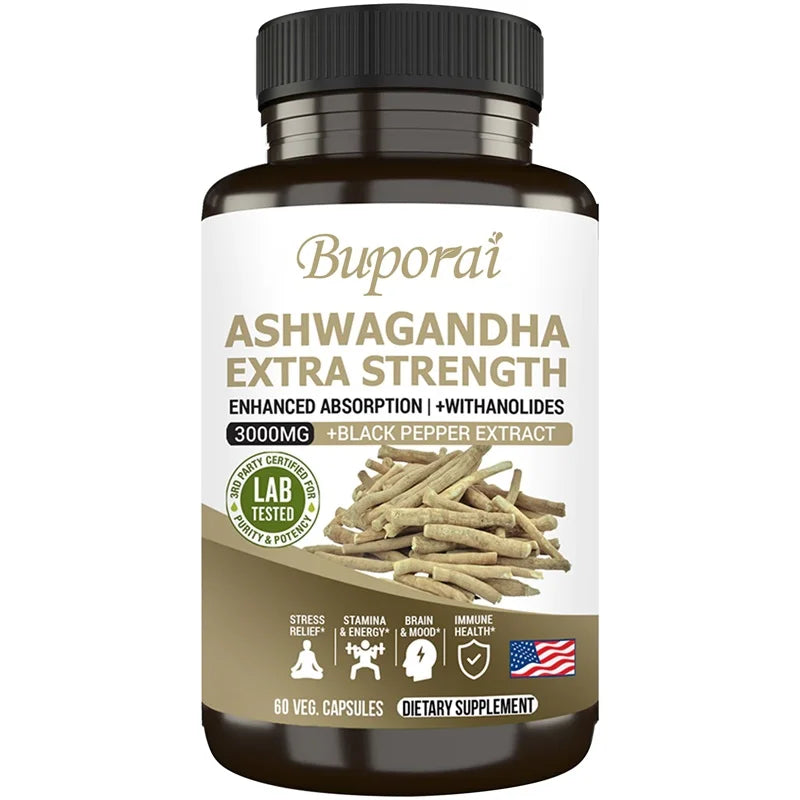 Ashwagandha Capsules – Focus & Stress Relief
