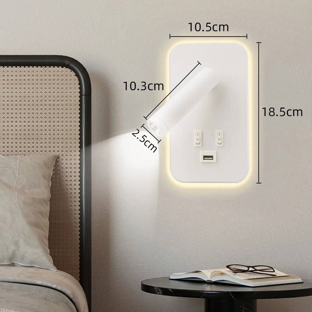 USB LED Wall Lamp for Home & Office