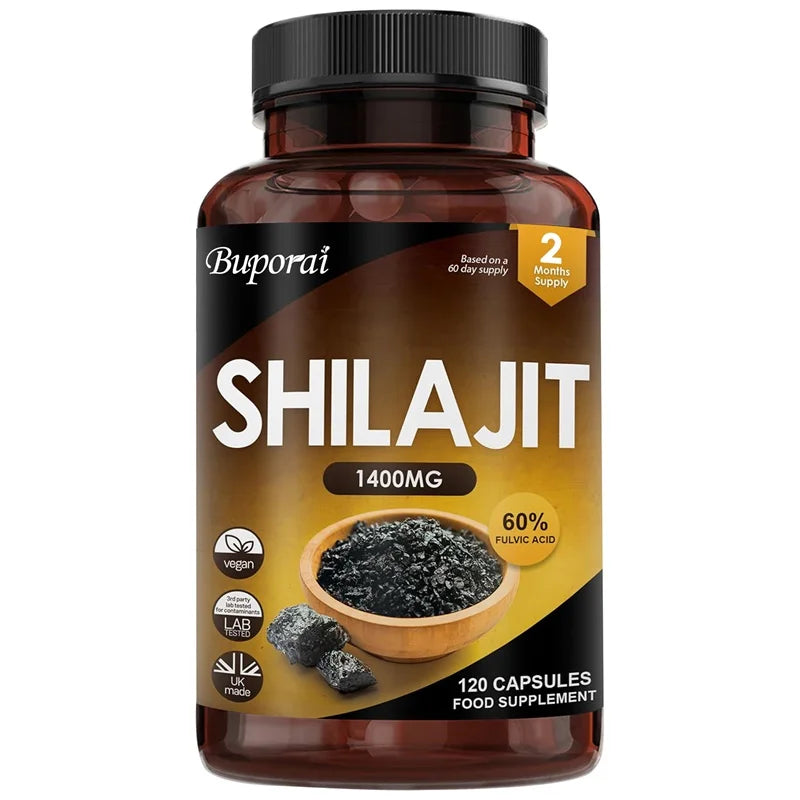 Shilajit Capsules 1400mg – Energy & Immunity