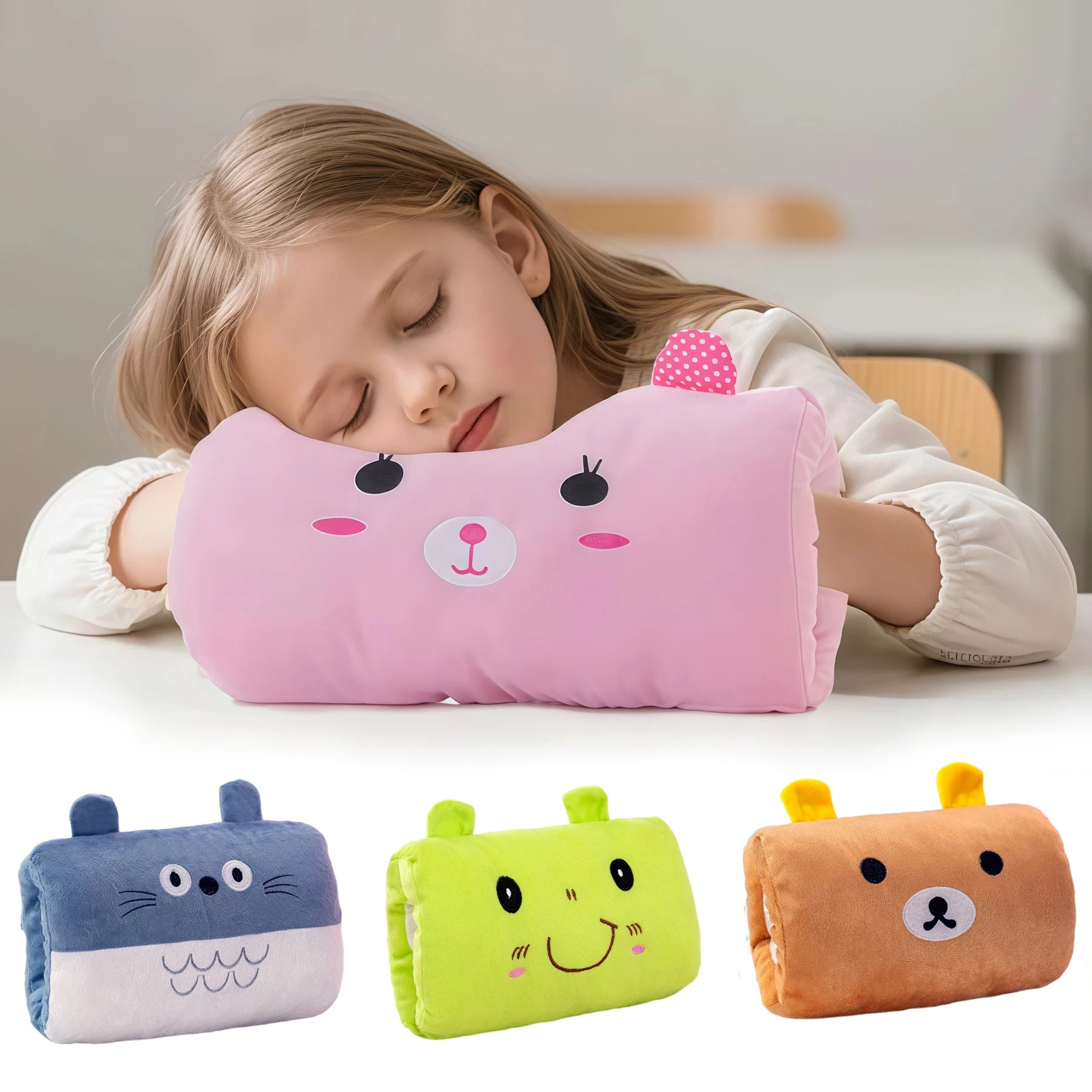 Kids Plush Hand-Warming Nap Pillow Toy