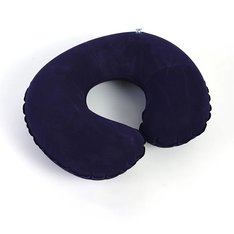 Inflatable C-Shaped Travel Neck Pillow