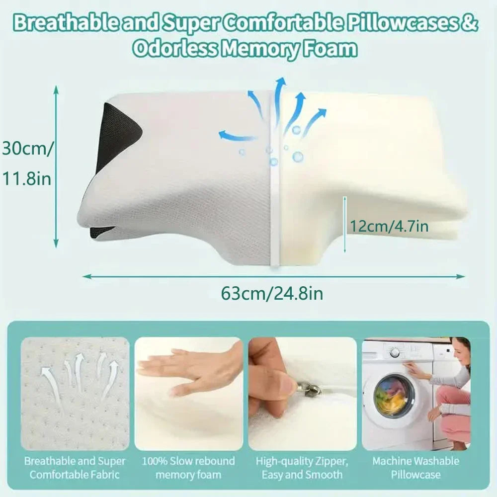 Cervical Memory Foam Neck Pillow