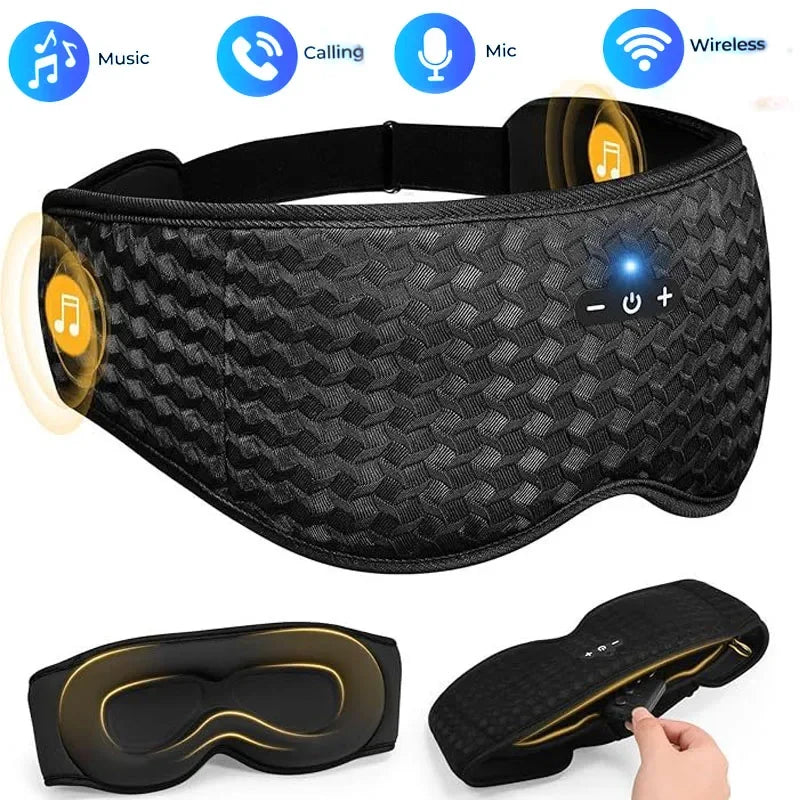 3D Bluetooth Sleep Mask – Headphones Eye Cover